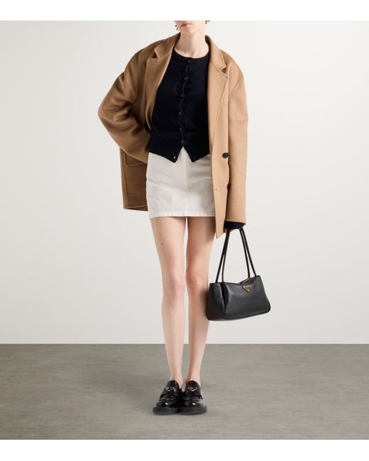 Prada White Denim Mini Skirt