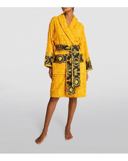 Versace Yellow Baroque Robe