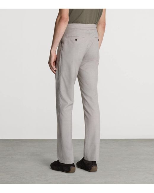Dunhill Gray Wool Casual Trousers for men