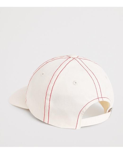 Claudie Pierlot White Cotton Logo Baseball Cap