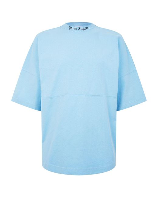 Palm Angels Blue Kimono T-shirt for men