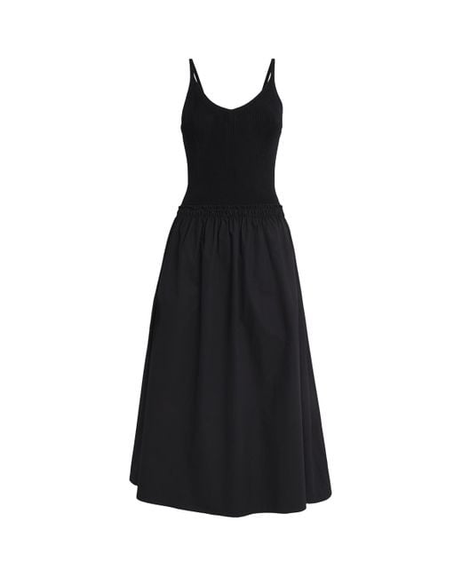 Claudie Pierlot Black Cotton Crochet Midi Dress