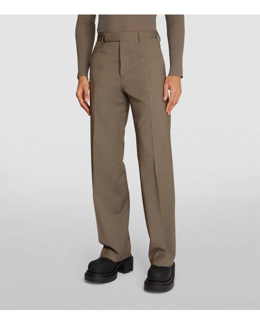Rick Owens Gray Dietrich Tailored Trousers for men