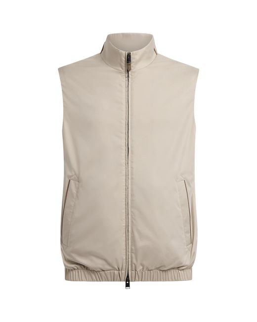 Canali Natural High-Neck Gilet for men