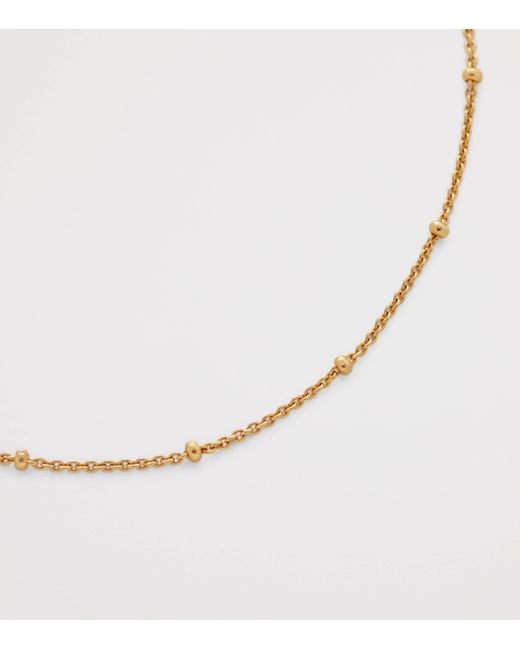 Monica Vinader Metallic Vermeil Beaded Chain Necklace