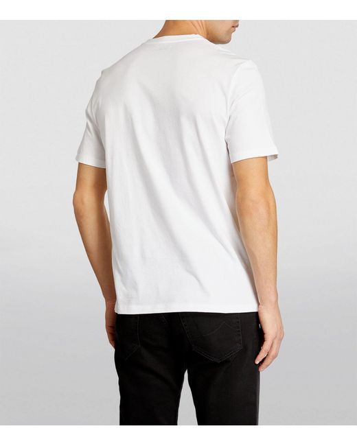 Jacob Cohen White Logo Print T-shirt for men