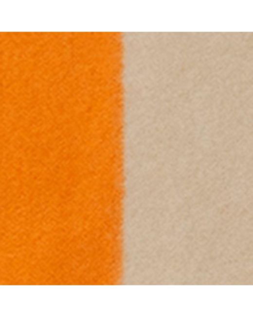 Burberry Orange Wool Hooded Scarf