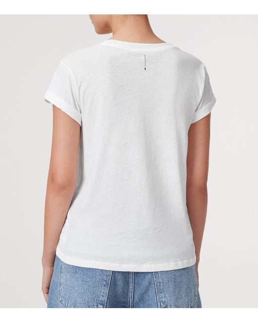 AllSaints White Organic Cotton Anna T-Shirt