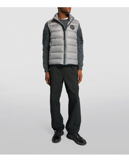 Canada Goose Gray Quilted Crofton Gilet for men