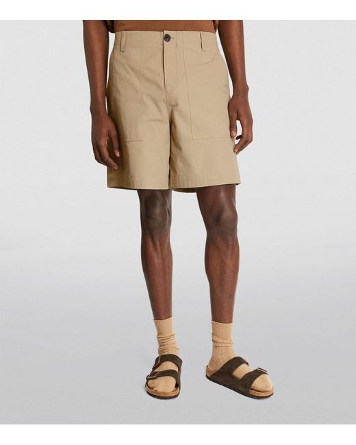 FRAME Natural Cotton Traveler Shorts for men