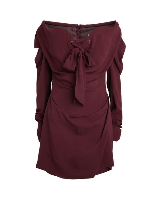 Vivienne Westwood Purple Iwona Mini Dress