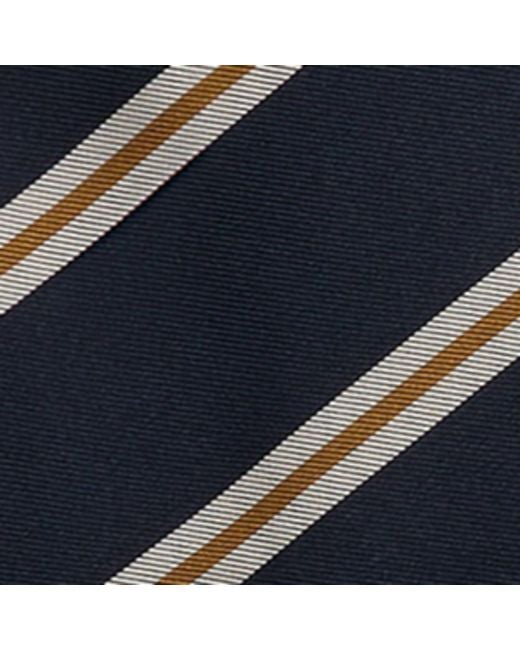 Dunhill Blue Silk Grenadine Stripe Tie for men