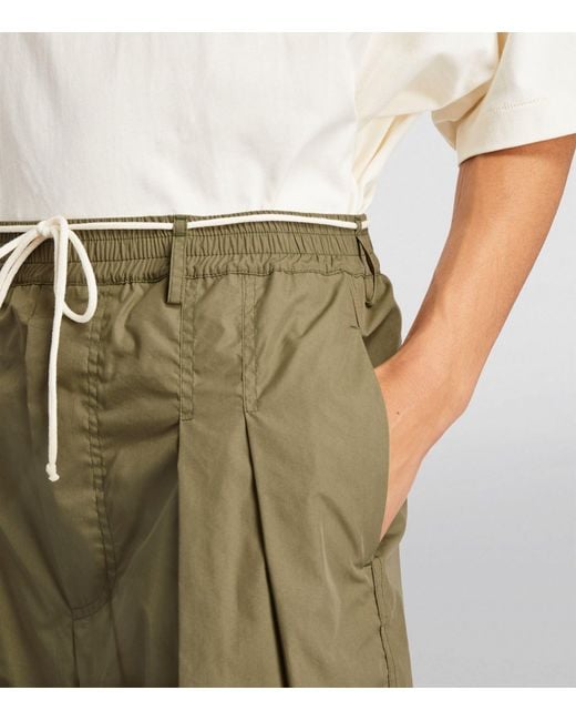 Mordecai Green Harem Drawstring Trousers for men