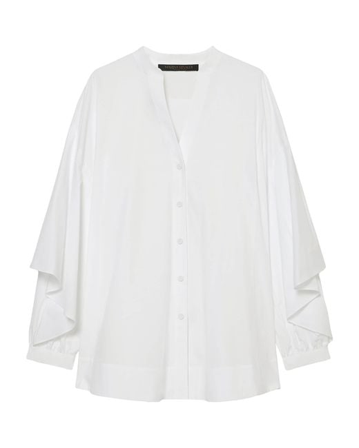 Marina Rinaldi White Cotton Shirt