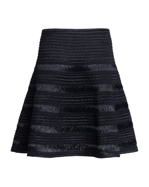 Alaïa Blue Raffia Mini Skirt