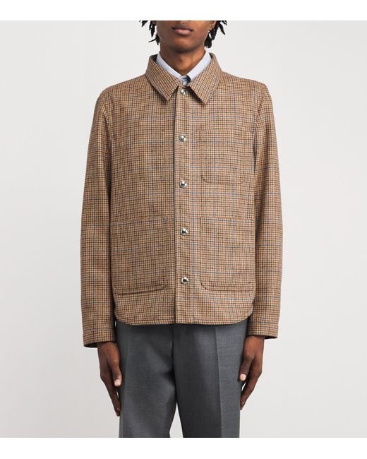 Thom Browne Brown Wool Snap Utility Jacket for men
