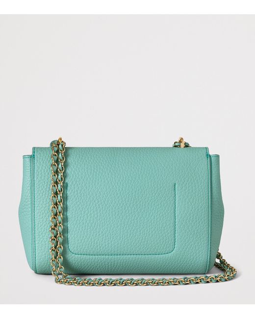 Mulberry Blue Leather Lily Shoulder Bag
