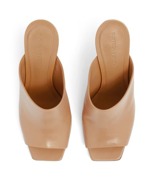 Bottega Veneta Brown Leather Knot Mules 90