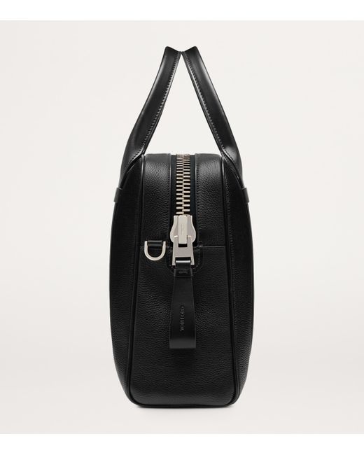 Tom Ford Black Leather Buckley Briefcase for men