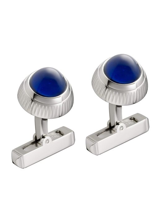 Cartier Watch Crown Décor Cufflinks in Blue for Men Lyst UK