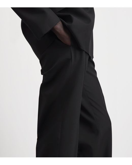 Jil Sander Blue Virgin Wool Tailored Trousers