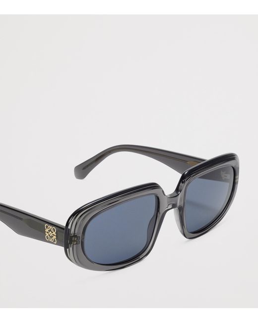 Loewe Blue Rectangular Steps Sunglasses