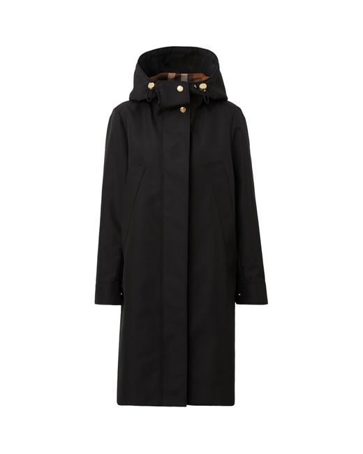 Burberry Synthetic Technical Hooded Parka in Black | Lyst UK