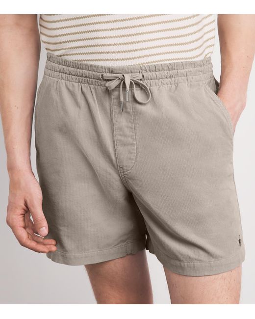 Polo Ralph Lauren Gray Cotton Corduroy Prepster Shorts for men