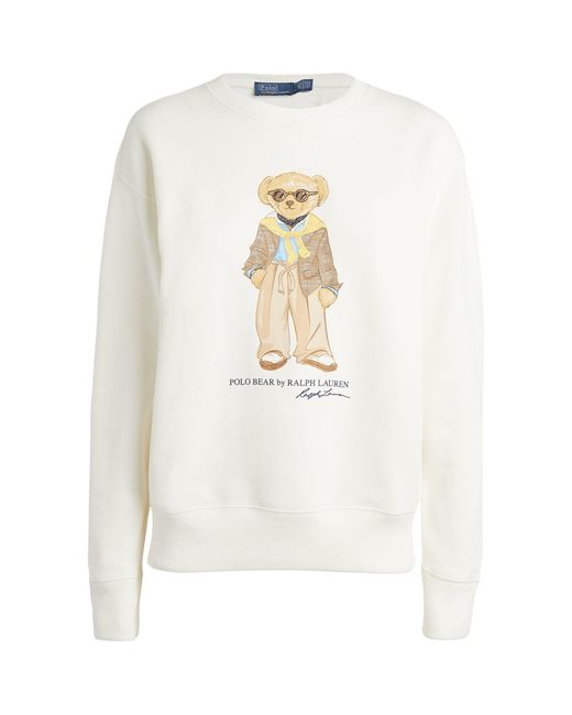 Polo Ralph Lauren White Preppy Polo Bear Sweatshirt