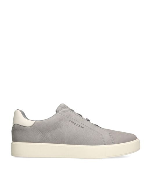 Cole Haan Brown Suede Grandprø Low-Top Sneakers for men