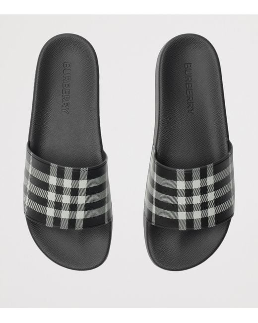 Burberry Black Flip-Flops & Slides for men