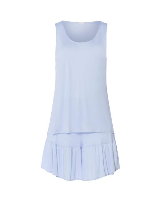 Hanro Blue Modal Isabella Short Pyjama Set