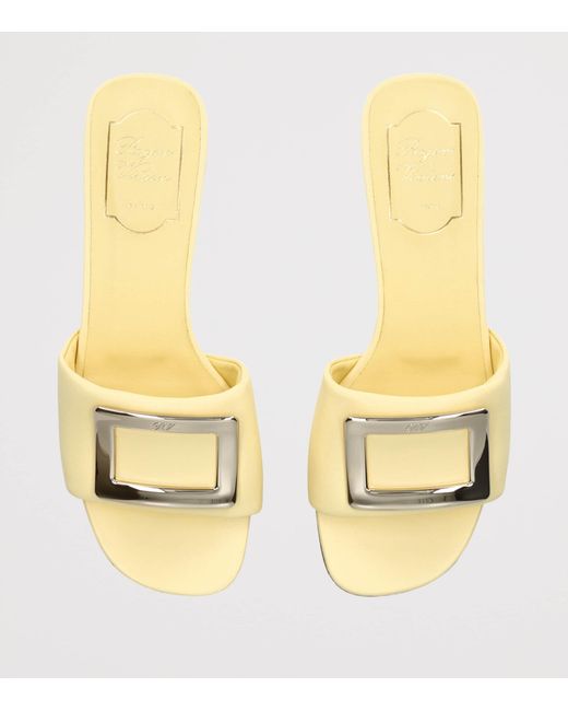 Roger Vivier Natural Leather Belle Vivier Mules 20