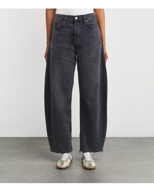 Agolde Blue Luna Barrel-Leg Jeans
