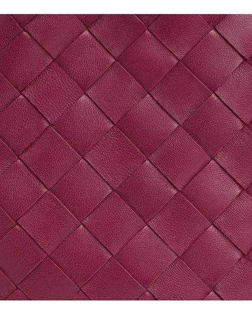 Bottega Veneta Purple Small Leather Dustbag Clutch Bag