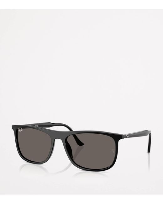 Ray-Ban Gray Rb2216 Rectangle Sunglasses