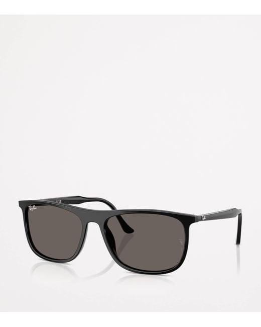 Ray-Ban Gray Rb2216 Rectangle Sunglasses