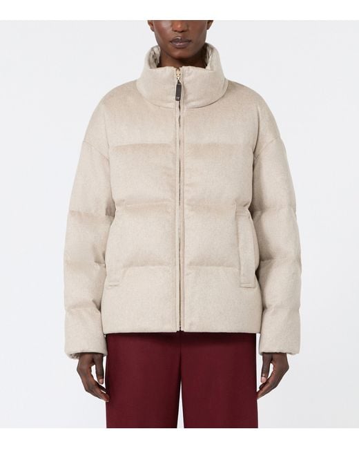Max Mara Natural Cashmere Puffer Coat