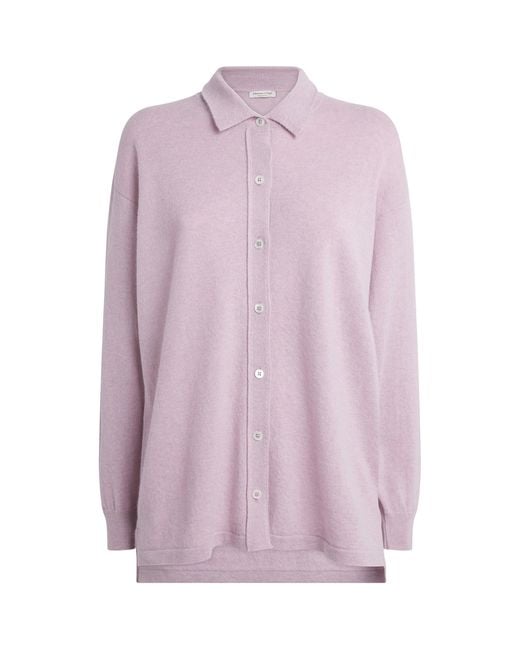 Johnstons Pink Cashmere Munro Cardigan