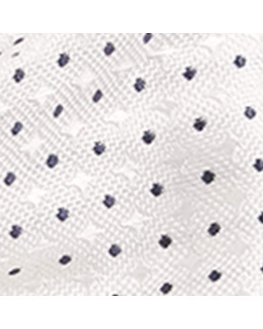 Isaia White Silk Tuxedo Bow Tie for men