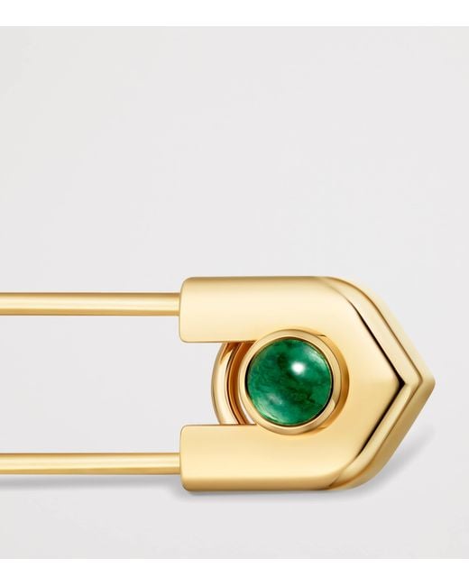 Cartier Metallic And Aventurine C De Tie Pin for men