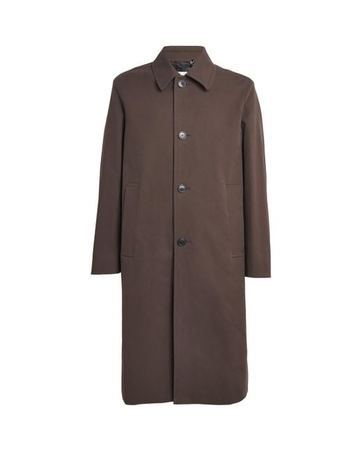 Dries Van Noten Brown Water-Repellent Car Coat for men