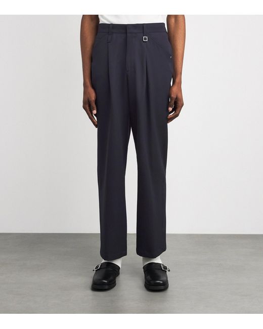 Wooyoungmi Blue Wool Five-Pocket Trousers for men