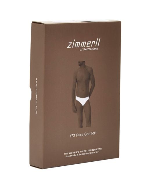 Zimmerli of Switzerland White 172 Pure Comfort Hipster Briefs for men