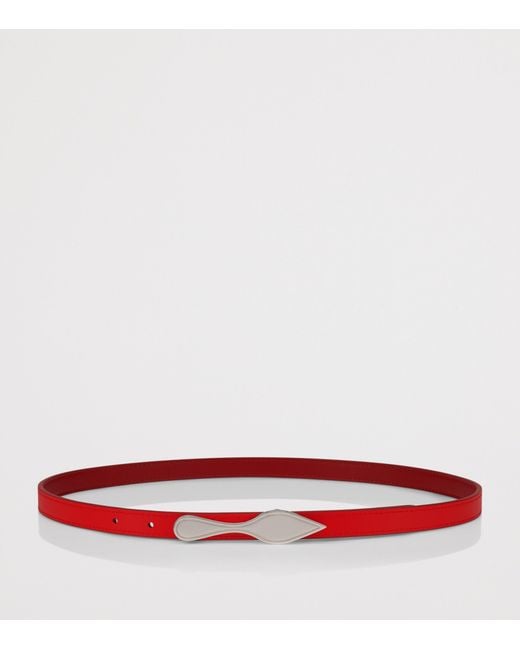 Christian Louboutin Red Bettina Double Leather Bracelet