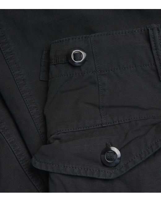 Polo Ralph Lauren Black Ripstop Canvas Cargo Trousers for men