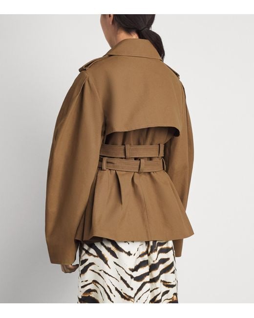 Ganni Brown Cotton Belted Workwear Jacket