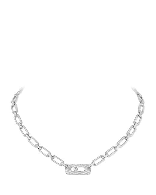 Messika Natural Move Link And Diamond Necklace