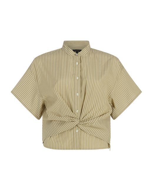 Rag & Bone Natural Cotton Stripe Gretchen Shirt