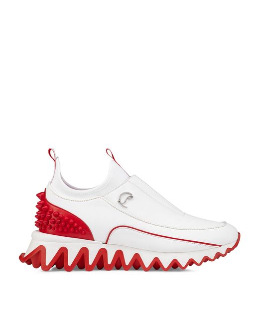Christian Louboutin Red Sharkyloub Slip-on Sneakers for men